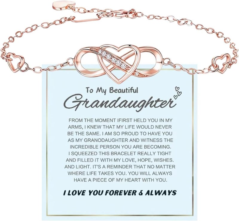 BTZY Store for My Granddaughter “You are Always in Mine Beads“ Bracelet, Natural Emperor Jasper Stone Beaded Wrap Bracelet Duoble Layer for Mind Peace,Bracelet for Granddaughter - Image 1